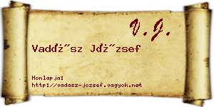 Vadász József névjegykártya