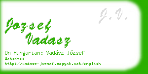 jozsef vadasz business card