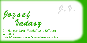 jozsef vadasz business card